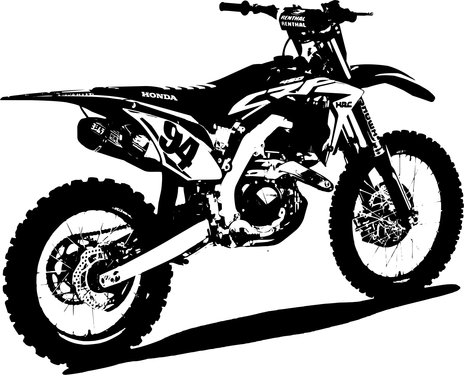 Naklejka HONDA CRF