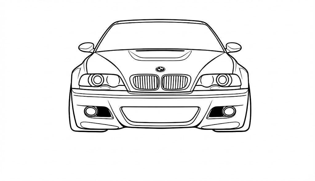 Naklejka BMW E46 FRONT